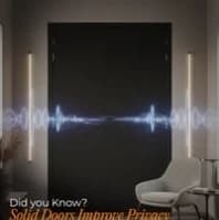 Did you know? Solid doors improve privacy